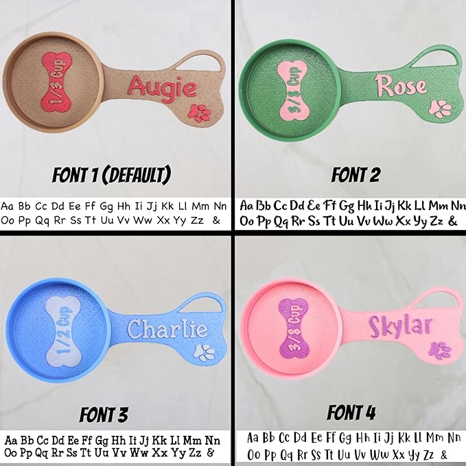 Personalized Dog Food Scoop Custom Scooper Pet Kibble Scoop Food Dispenser Dog Measuring Cup Custom Pet Accessories Gift Idea For Dog Lover (14oz - 1.75cup)