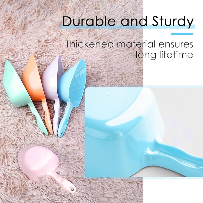 1-Cup Melamine Pet Food Scoop — Precise Feeding & Weight-Management Measuring Scoop for Dogs & Cats, BPA-Free, Durable, Dishwasher-Safe (Baby Blue)