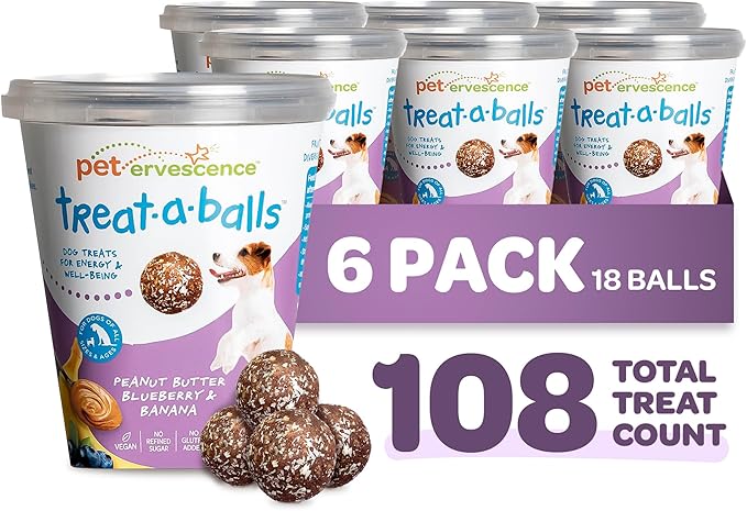 Chewy & Soft Dog Treats Bulk - All Natural, Non-GMO, Gluten Free - All Breeds, Sizes, Ages - Made in New Zealand - Peanut Butter, Blueberry, Banana - 6pk (108 Bulk Dog Treats)