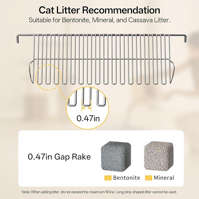 Self Cleaning Cat Litter Box, Open-Top Automatic Litter Box for Multiple Cats, Weight Sensors Safety Protection, Smart APP Control, Odor-Free Waste Disposal, Works with Bentonite Mineral Litter