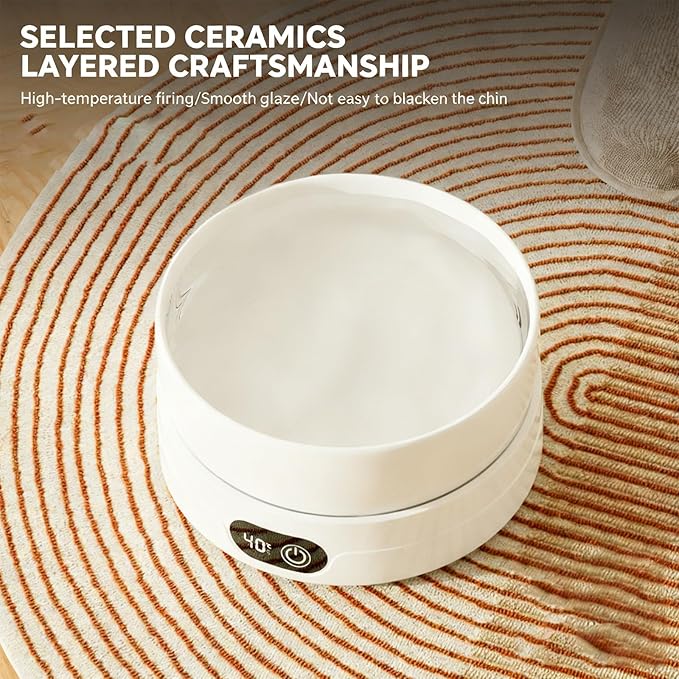 Heated Pet Water Bowl, Heated Bowl for Pets Adjustable Temperature Settings Heateds Dog Bowls Thermal Drinking Plate for Dogs Cats Small Animals Drinking Heaters