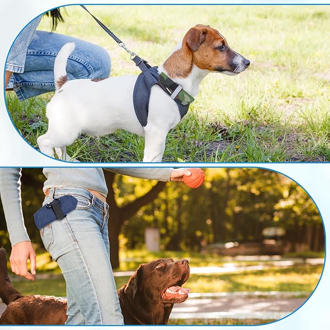 2 Pack Portable Dog Bowls Dog Travel Bowl Foldable Travel Dogs Dish Oxford Cloth TravelDog-Water Bowls Pet Hiking Accessories for Small and Large Pets Travel(Camo Green, Dark Blue,40 oz)