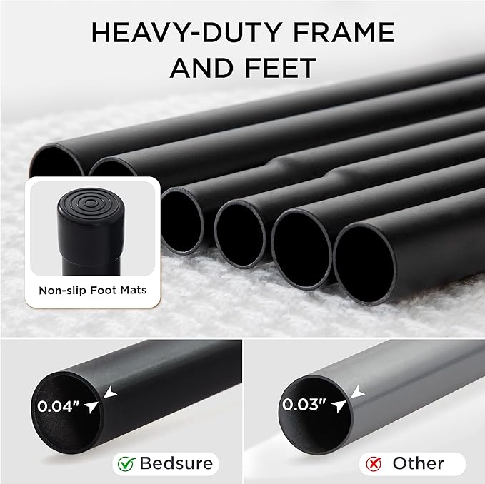 Bedsure Elevated Raised Cooling Cots Bed for Large Dogs, Portable Indoor & Outdoor Pet Hammock with Skid-Resistant Feet, Frame with Breathable Mesh, Terracotta, 49 inches