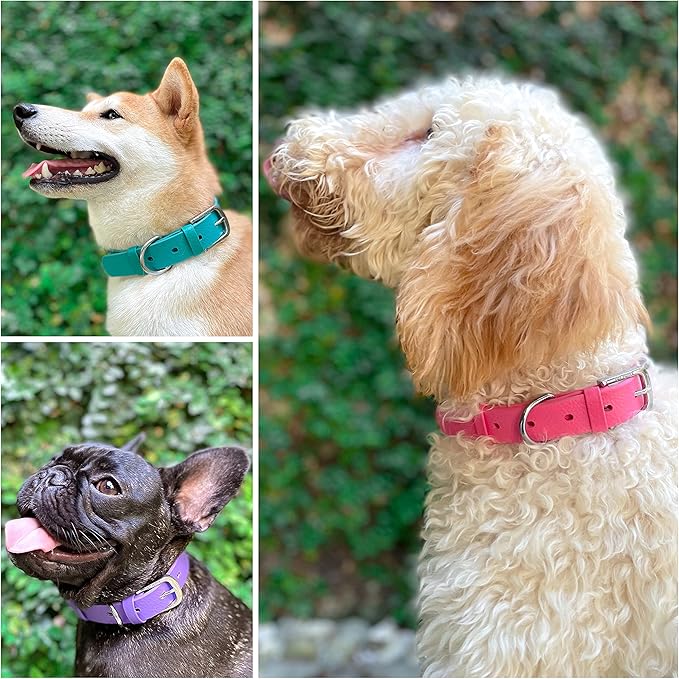 Tuff Pupper Classic Heavy Duty Dog Collar | 10x Stronger Than Leather | 100% Waterproof & Odor Proof Dog Collar | Tough Rust-Proof All Metal Hardware