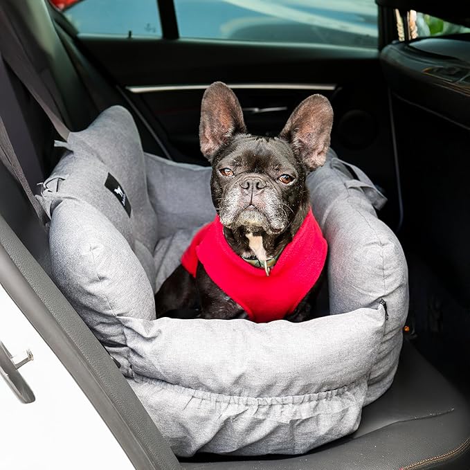 JACKO & CO - Fleece Vest Dog Sweater with Leash Ring - Soft, Warm & Lightweight Pullover Coat for Small & Medium Dogs, Puppies & Cats - Cozy Fall/Winter/Spring Pet Jacket (Red, Small 4-6lbs)