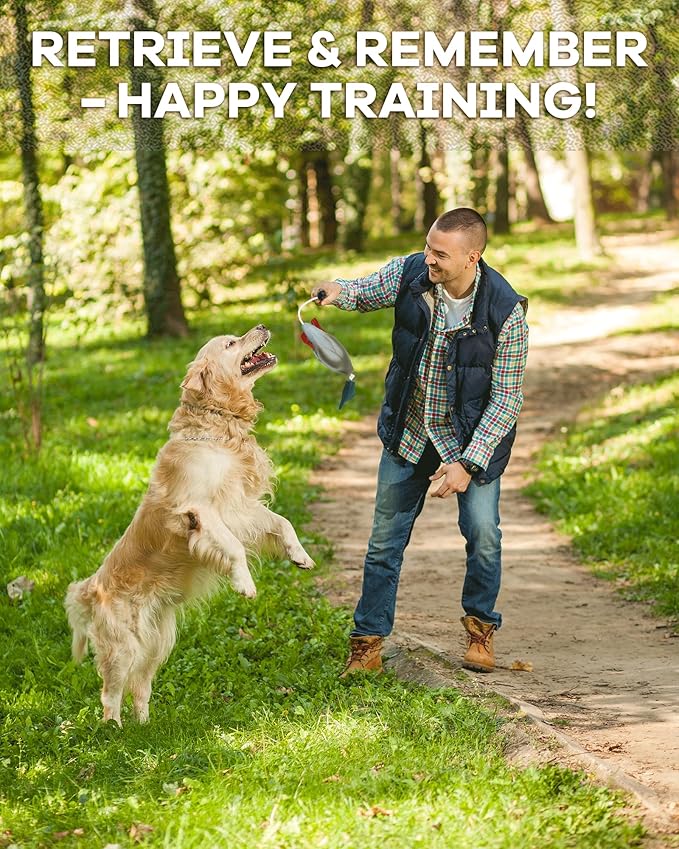 Duck Dummy Bumper Toys for Hunting Retriever Dog Training, Training Dummy with Floating and Tear-Resistant Design for Water and Land Retrieval Training