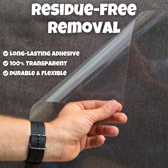 Anti Cat Scratch Furniture Protector, 16-Pack Couch Protector from Cat Claws – Heavy-Duty, Easy-to-Apply Scratching Deterrent and Shield for Sofa Corners, Walls, Doors- with 80 Twist Pins