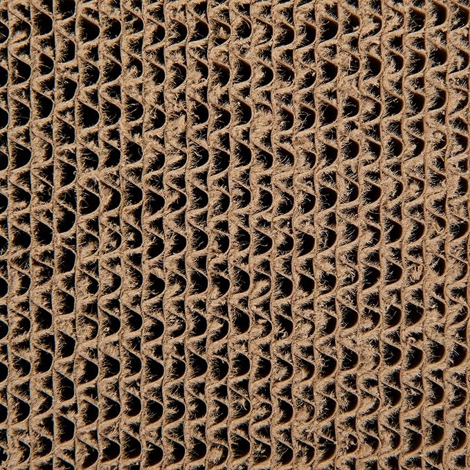 SmartyKat Super Scratcher Corrugated Cat Scratcher and Scratch Pad for Cats, Catnip Infused with Catnip, Scratchers for Indoor Cats and Kittens, Cardboard Scratching Post